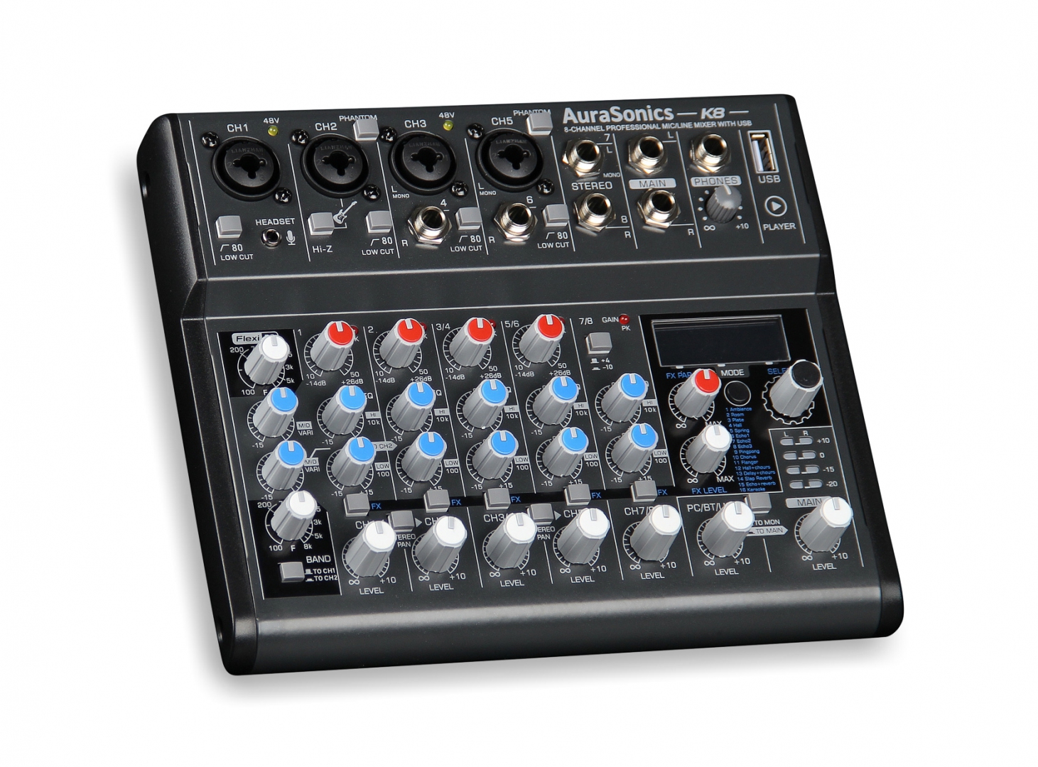 AuraSonics K8 компактный микшерный пульт в Новосибирске