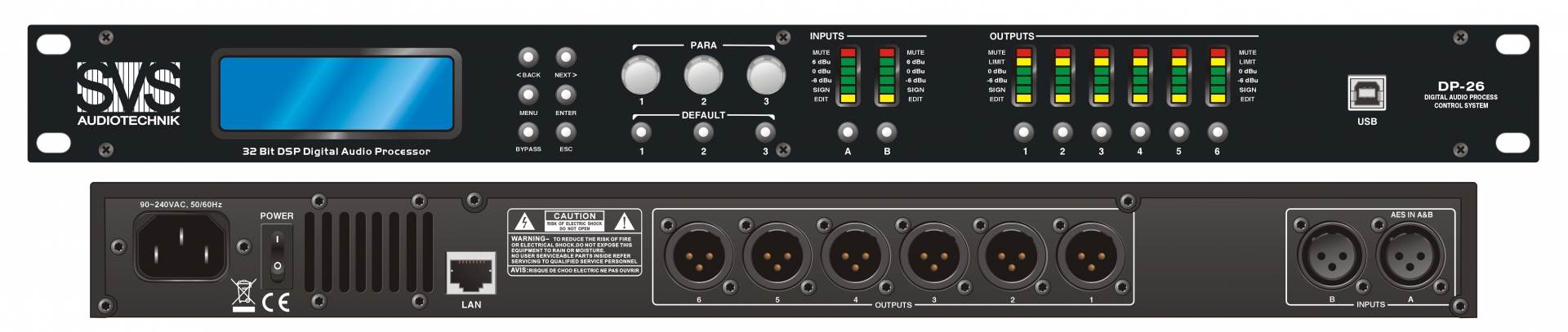 SVS Audiotechnik DP-26 Цифровой процессор: 2 входа 6 выходов в Новосибирске