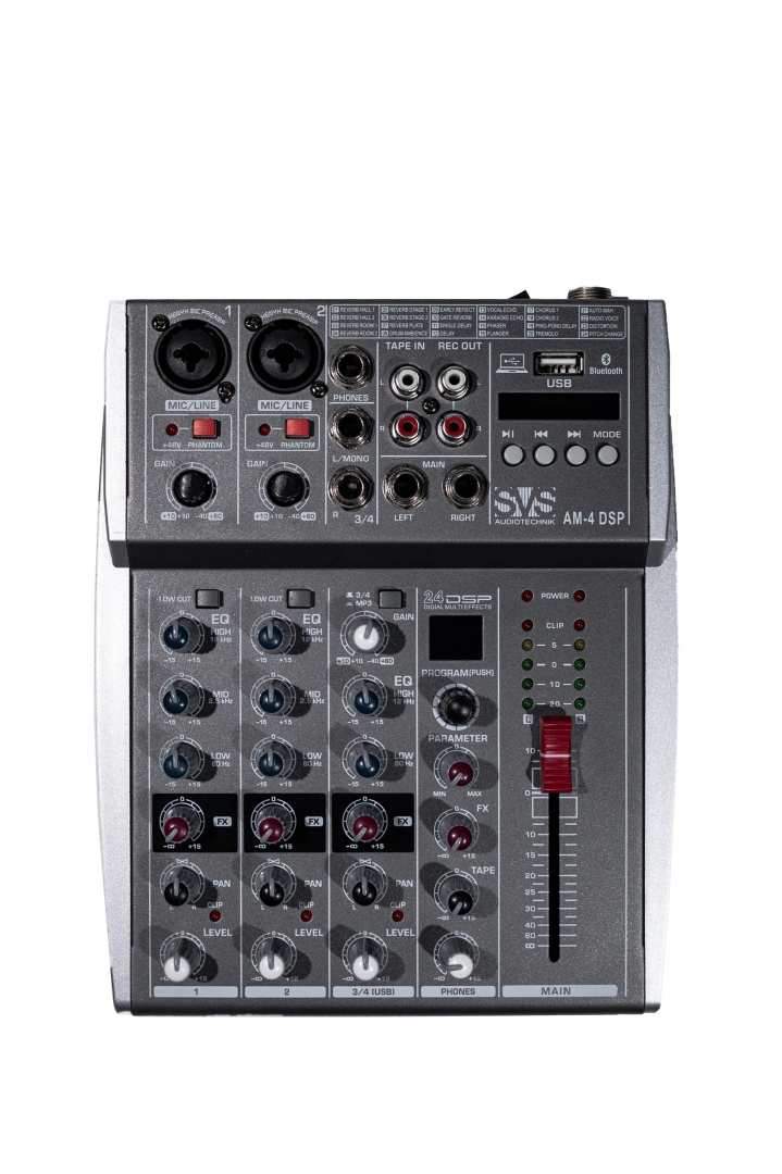SVS Audiotechnik mixers AM-4 DSP Аналоговый микшерный пульт, 4-канала в Новосибирске