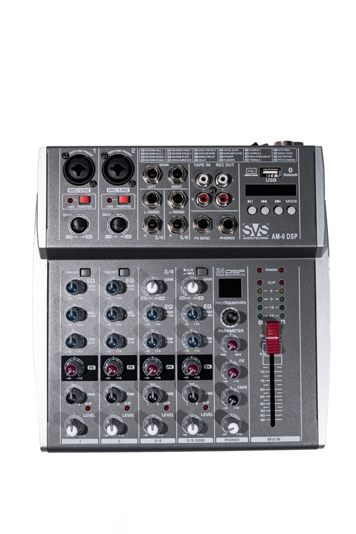 SVS Audiotechnik mixers AM-6 DSP Микшерный пульт аналоговый, 6-канальный SVS Audiotechnik mixers в Новосибирске