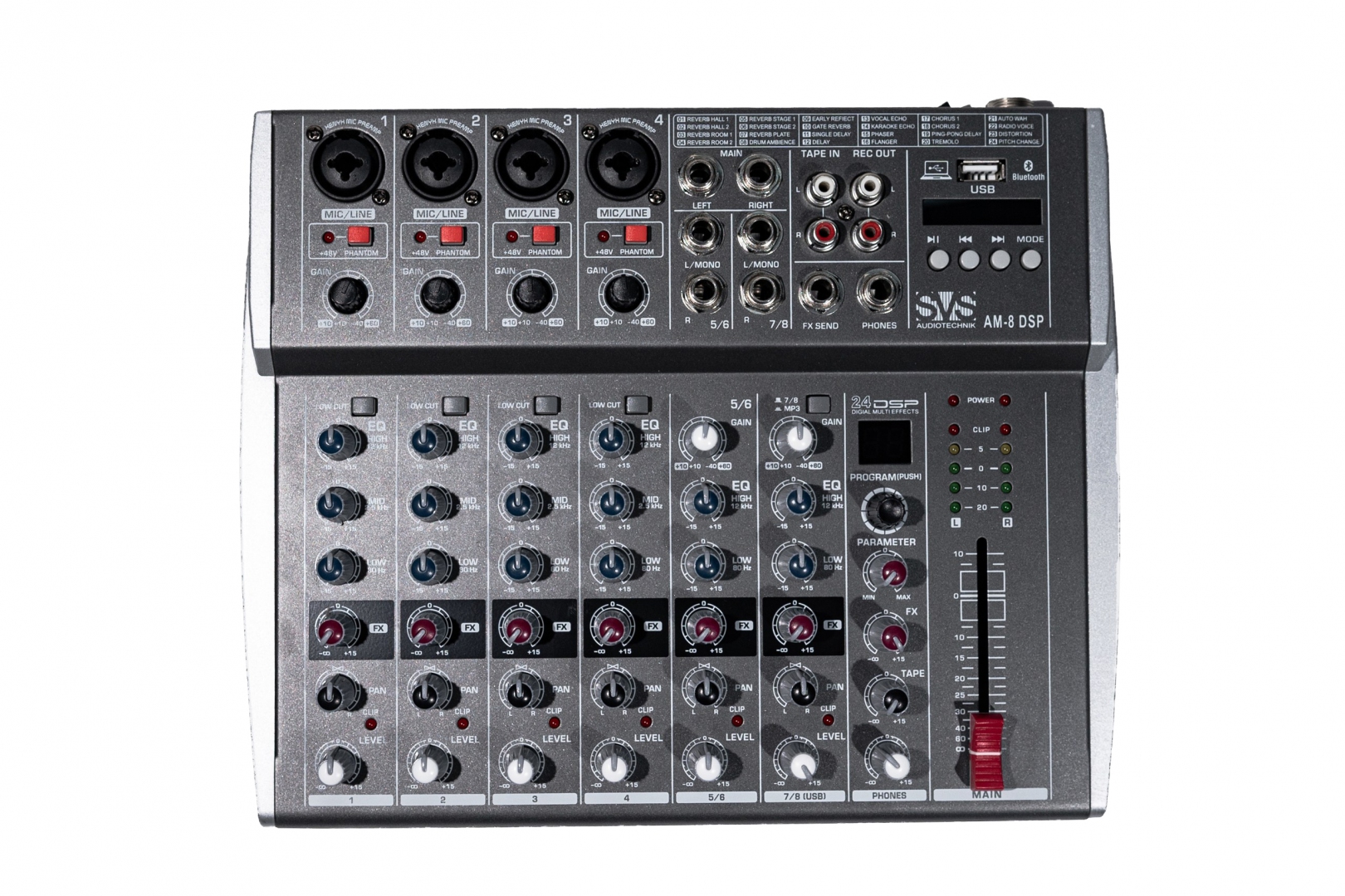 SVS Audiotechnik mixers AM-8 DSP Микшерный пульт аналоговый, 8-канальный в Новосибирске